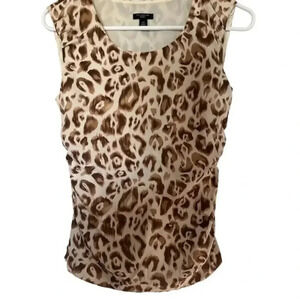 5/$30 Ann Taylor Animal Print Sleeveless‎ Top